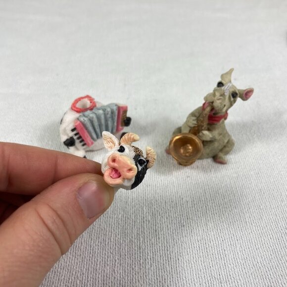 1996 Popular Imports Noah's Ark Resin Tea Set – Whales & Mouse Figures - Picture 6 of 7